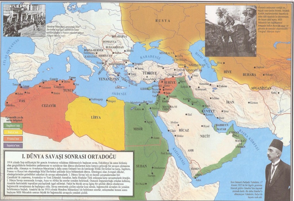 I.dünya savaşı sonrası ortadoğu