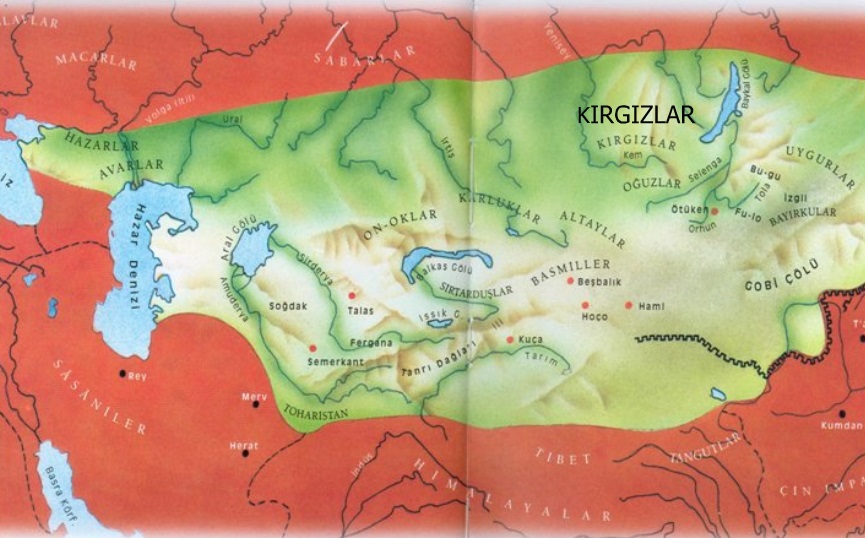 Kırgızlar Haritası