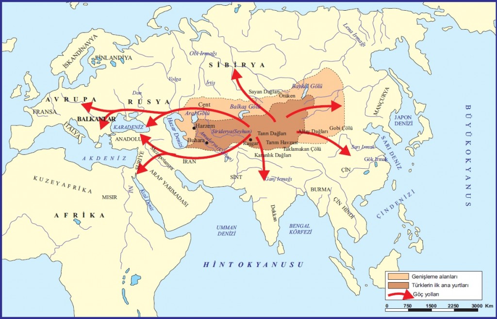 Orta Asya'dan yapılan Türk göçleri